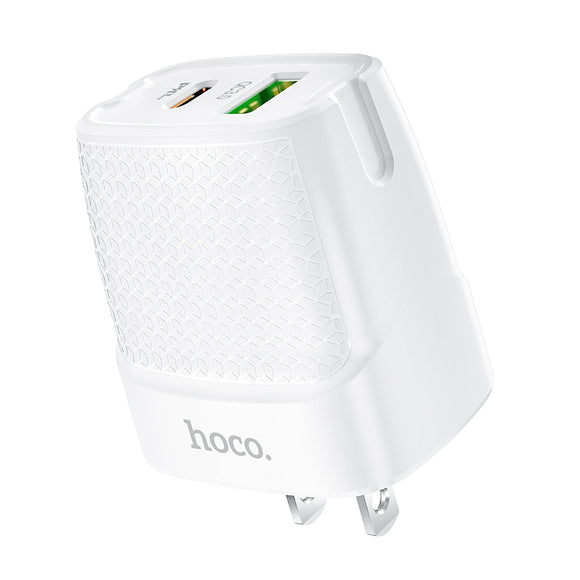 Hoco C85 Bright dual port PD20W+QC3.0 charger