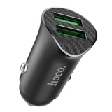 Hoco Z39 Farsighted dual port QC3.0 car charger
